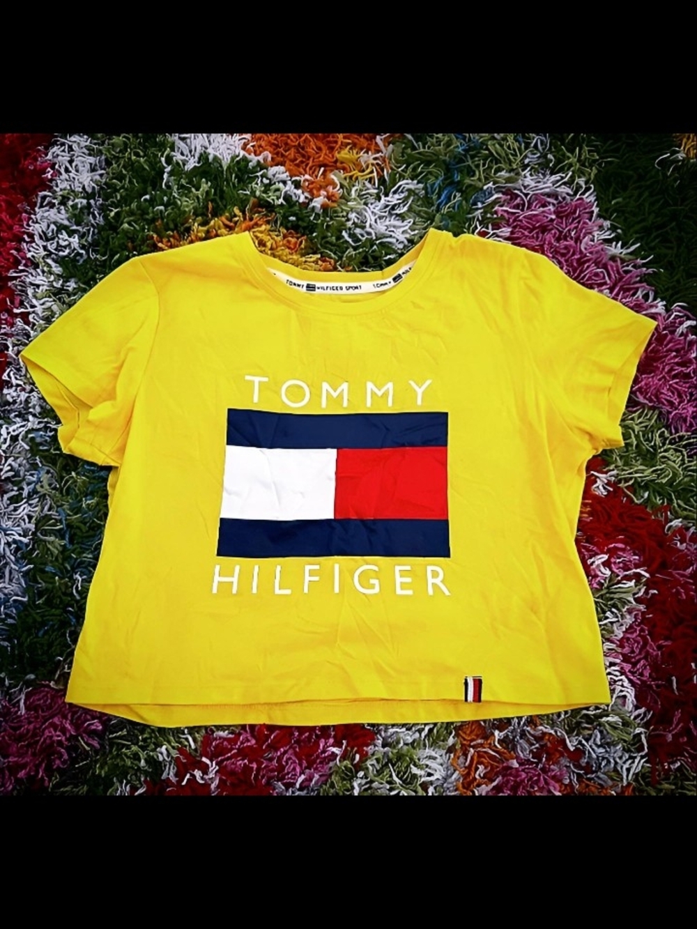 Tommy Hilfiger Yellow Logo Short Sleeve Tee